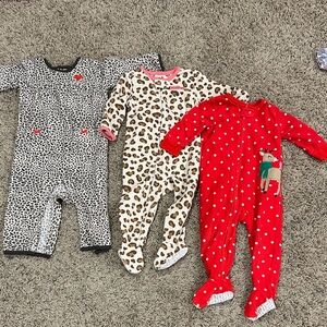 Carters 12 Month Baby Girl Pajamas